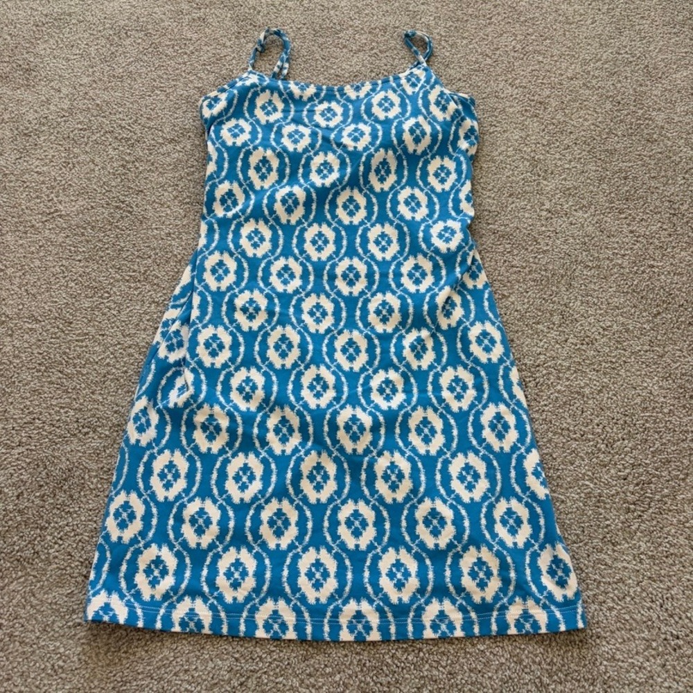 J. McLaughlin Catalina Cloth Mini Dress Womens XS Blue Athletic Exercise Beach